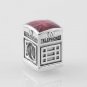 925 Sterling Silver London Telephone Box Charm - fits European Beads Bracelets