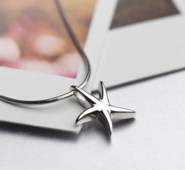 925 Sterling Silver Starfish Ocean Beach Necklace - Birthday/Christmas/Bridesmaid Gift