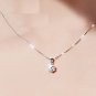 925 Sterling Silver Tiny Diamond CZ Necklace - Birthday/Christmas/Bridesmaid Gift