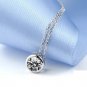 925 Sterling Silver Large Single Solitaire CZ Necklace - Birthday/Christmas/Bridesmaid Gift
