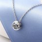 925 Sterling Silver Large Single Solitaire CZ Necklace - Birthday/Christmas/Bridesmaid Gift