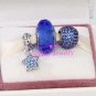 Sterling Silver STARRY NIGHT Christmas Charms Gift Set - fits European Beads Bracelets