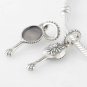 925 Sterling Silver Mirror Pendant - fits European Beads Bracelets