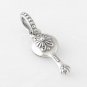 925 Sterling Silver Mirror Pendant - fits European Beads Bracelets