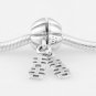 Sterling Silver Chinese Double Happiness Pendant - fits European Beads Bracelets