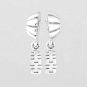 Sterling Silver Chinese Double Happiness Pendant - fits European Beads Bracelets