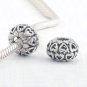 925 Sterling Silver Multi-Hearts Pumpkin Love Spacer - fits European Beads Bracelets