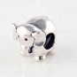 925 Sterling Silver African Elephant Charm - fits Pandora, Troll, Chamilia, European Bracelets