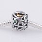 925 Sterling Silver Birds Branches Feathers Charm - fits European Beads Bracelets