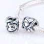 925 Sterling Silver Birthday Milestone "18" Charm - fits European Beads Bracelets