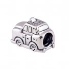 925 Sterling Silver London Taxi Cab Charm - fits European Beads Bracelets