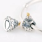 925 Sterling Silver Celebration Cake Charm - fits European Beads Bracelets
