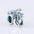 925 Sterling Silver Camel Animal Charm - fits European Beads Bracelets