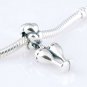 925 Sterling Silver Champagne Glasses CHEERS! Pendant Charm - fits All European DIY Bead Bracelets