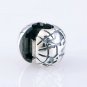 925 Sterling Silver Globe Clip Bead - fits European Beads Bracelets