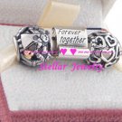 925 Sterling Silver FAMILY FOREVER Charm Beads Gift Set - fits European Beads Bracelets