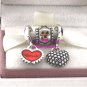 925 Sterling Silver A LOVING DAUGHTER Charms Gift Set - fits European Beads Bracelets