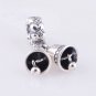 925 Sterling Silver Silver Bells Dangle Charm Bead - fits European Beads Bracelets