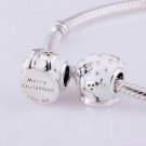925 Sterling Silver Snow Globe Charm Bead - fits European Beads Bracelets