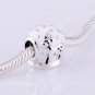 925 Sterling Silver Snow Globe Charm Bead - fits European Beads Bracelets