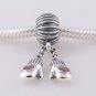 Sterling Silver Mittens Dangle Pendant Charm Bead - fits European Beads Bracelets