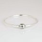 925 Sterling Silver Charm Bangle Bracelet - fits European Beads