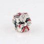 925 Sterling Silver All Wrapped Up Red Ribbon Present Charm - for European Charm Bead Bracelets