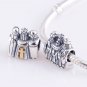 925 Sterling Silver Three Wise King Men Charm - fits European Beads Bracelets