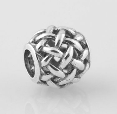 925 Sterling Silver Forever Entwined Charm - fits European Beads Bracelets