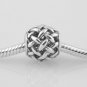925 Sterling Silver Forever Entwined Charm - fits European Beads Bracelets