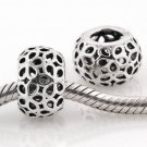 925 Sterling Silver Openwork Lotus Flower Spacer - fits European Beads Bracelets
