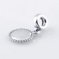 925 Sterling Silver Engravable Icon Dangle Charm - for European Beads Bracelets