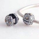 925 Sterling Silver Daisy Flower Clip Charm - fits Biagi/Pandora/Troll/All European Bracelets