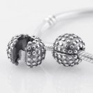 925 Sterling Silver Dotty Clip Charm - fits European Beads Bracelets