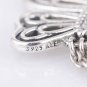 925 Sterling Silver Openwork Butterfly Necklace Pendant with CZ & Pearl Charm
