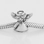 925 Sterling Silver Little Dancing Angel Girl Charm - fits All European DIY Charm Bead Bracelets