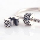 925 Sterling Silver Serpentine S Clip Charm - fits European Beads Bracelets