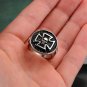 Stainless Steel Skull Design Celtic Cross Cast Men's Ring Biker Style