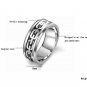 Tungsten Carbide Silver Chain Links Men's Ring Wedding Engagement Band Comfort Fit