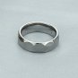 Durable Tungsten Carbide Faceted Cut Men's Ring Wedding Engagement Band Comfort Fit