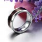 Mens Tungsten Carbide Wood Inlay Comfort Fit Wedding Band Engagement Ring