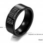 Black Ceramic Unique Barcode Design Men's Ring Band Best Gifts !