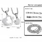 Titanium Stainless Steel Heart In Heart Love Couple Pendant Necklace Set