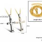 Titanium Stainless Steel 2 Tone Layer Cross Couple Pendant Necklace Set