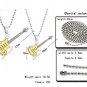 Titanium Stainless Steel Gold Rock Guitar Couple Music Pendant Necklace Set