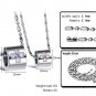 Titanium Stainless Steel Crystal Cross Cylinder Couple Pendant Necklace Set