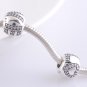 925 Silver Surround By LOVE Sparkling CZ Charm - fits European Beads Bracelets