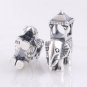 925 Sterling Silver Tourist Elephant Animal Charm - fits European Beads Bracelets