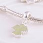 925 Silver Sparkling Snow Angel Dangle Charm - fits European Beads Bracelets