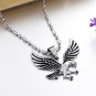 Mens Stainless Steel Flying Hunter Eagle Pendant Necklace Gothic/Punk/Funky